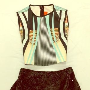 Cropped colorful CloverCanyon Perfect condition